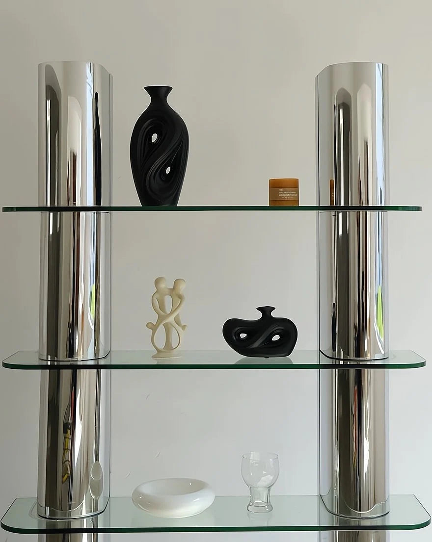 Handmade Contemporary Abstract Ceramic Black Vase