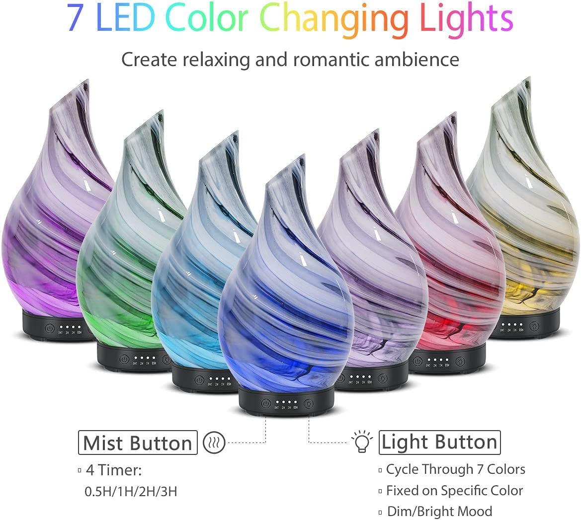 120ML Handmade Glass Essential Oil Diffuser