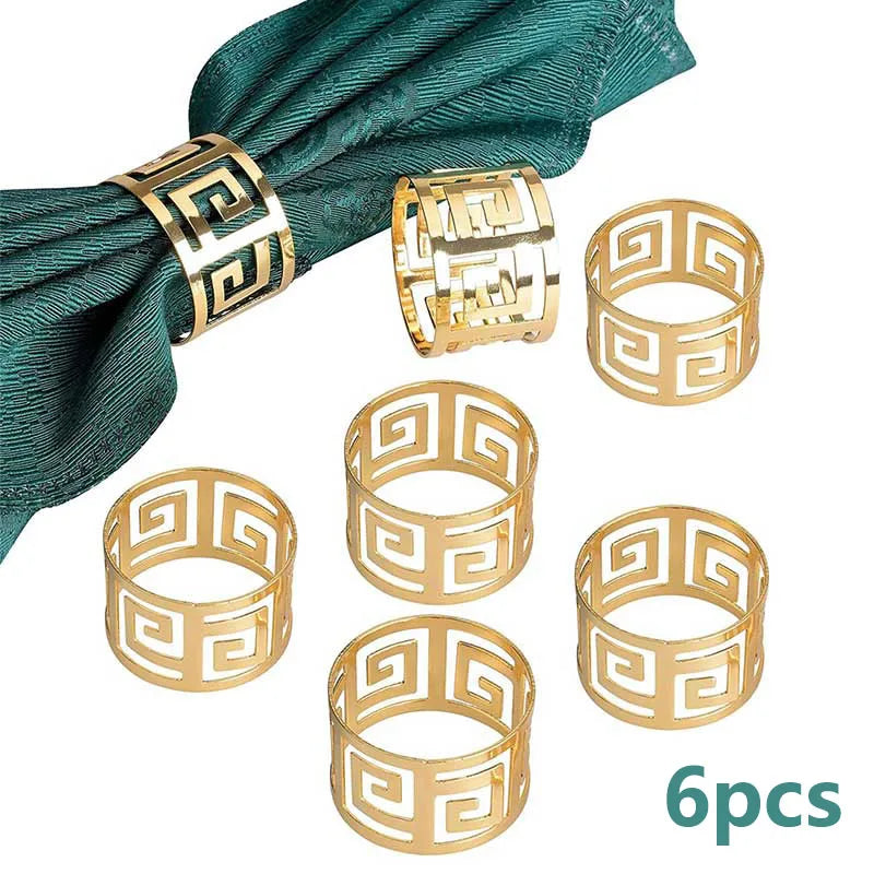 6Pcs Napkin Rings
