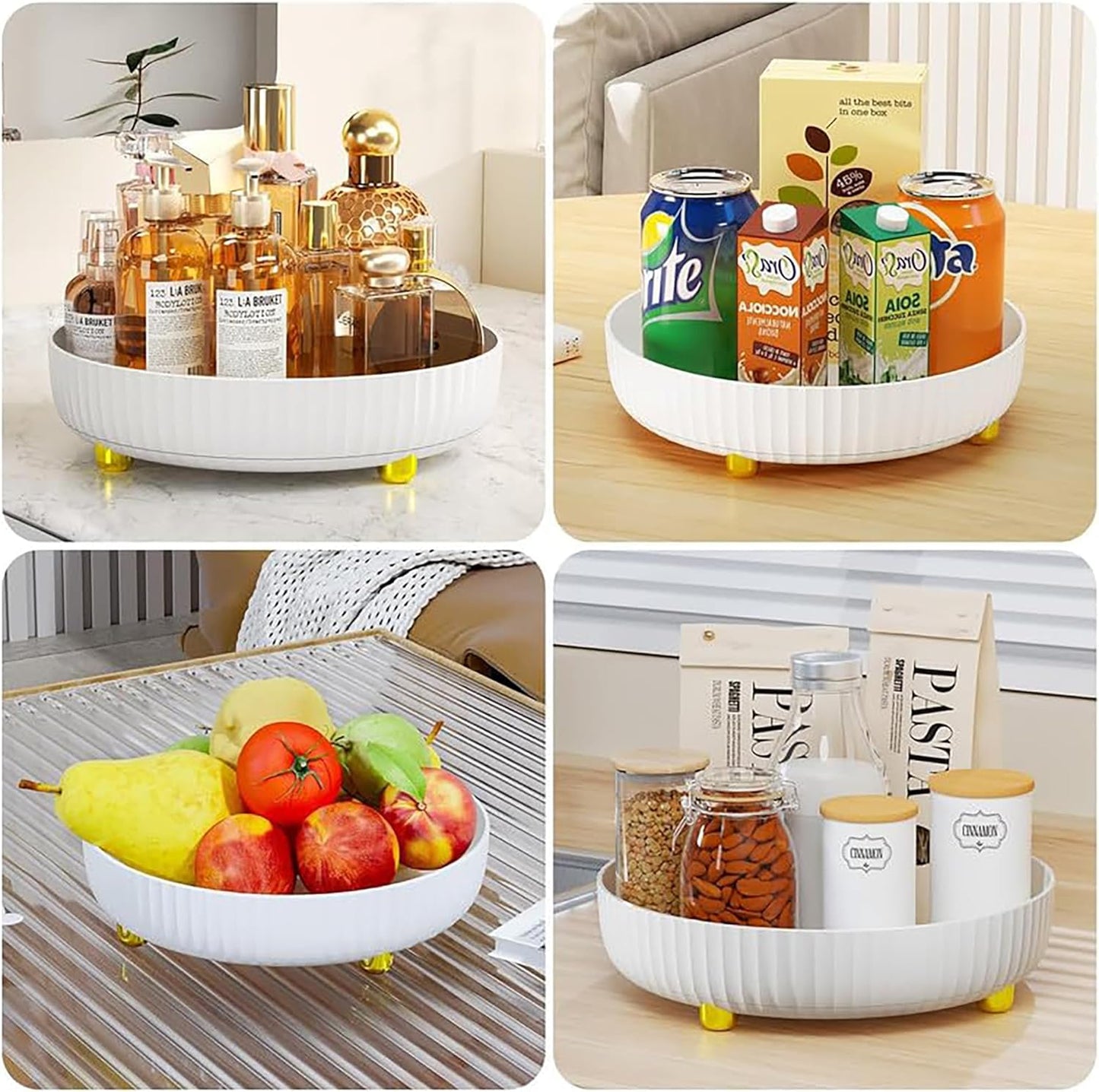 Rotating Condiment Storage Rack