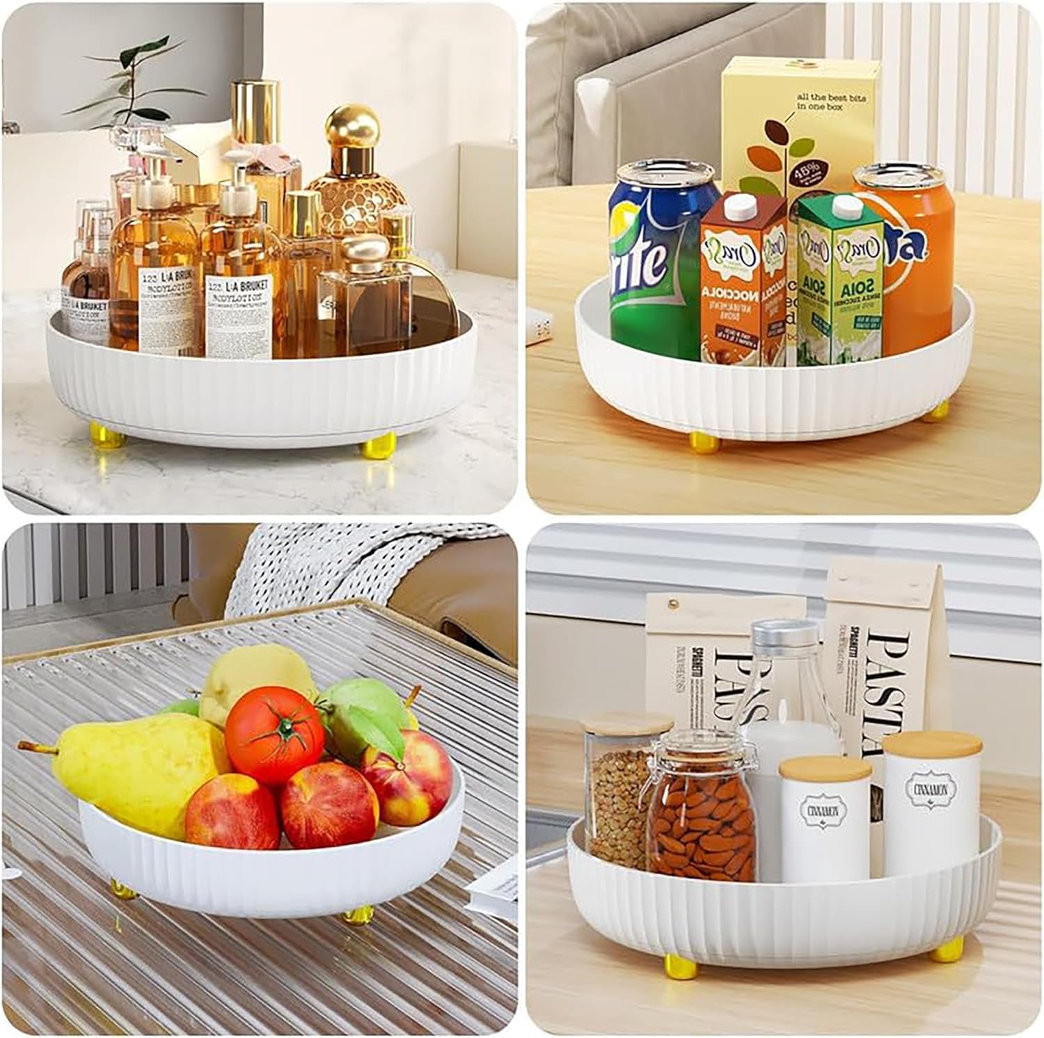 Rotating Condiment Storage Rack