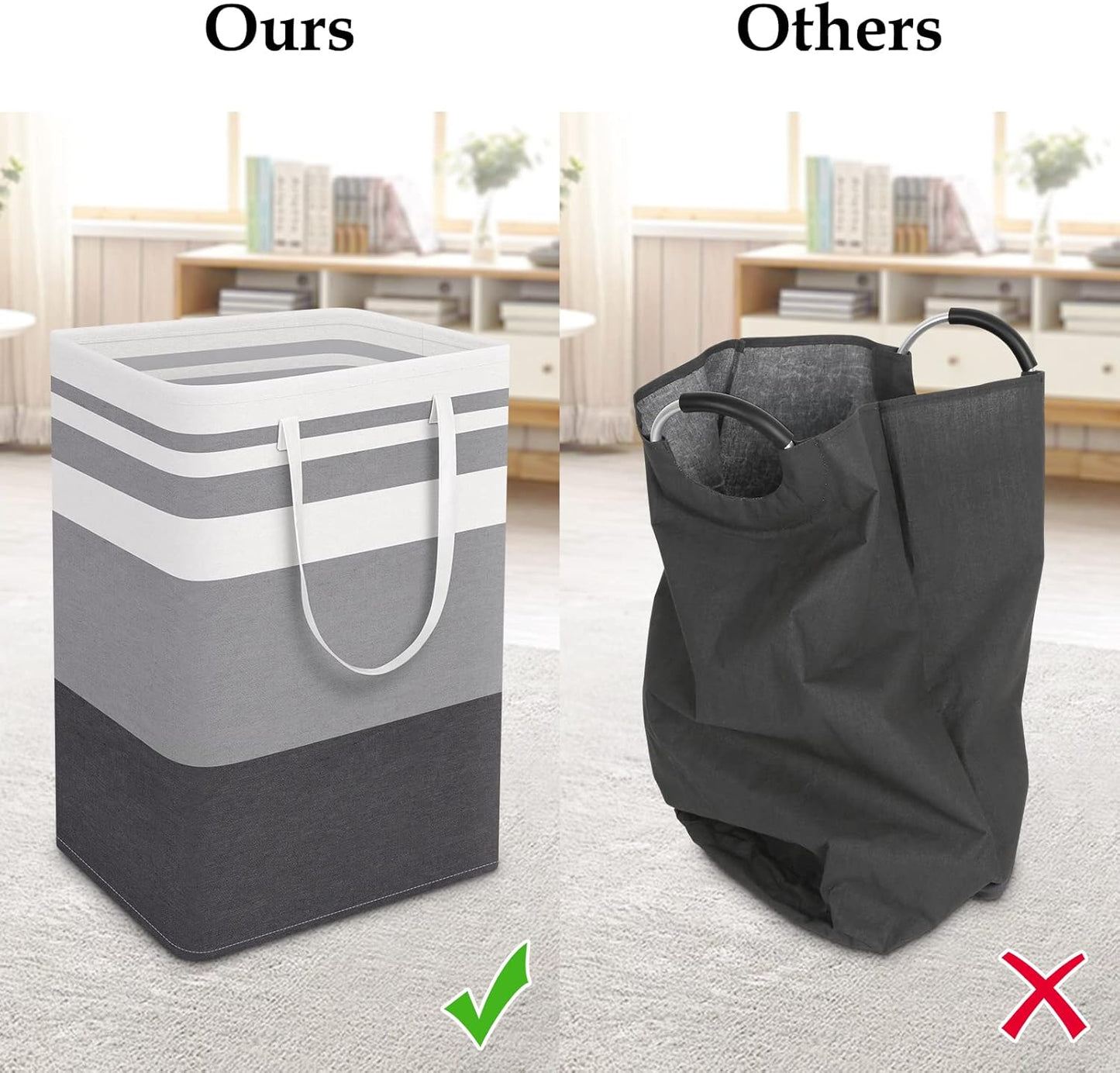 Large Collapsible Laundry Hamper 