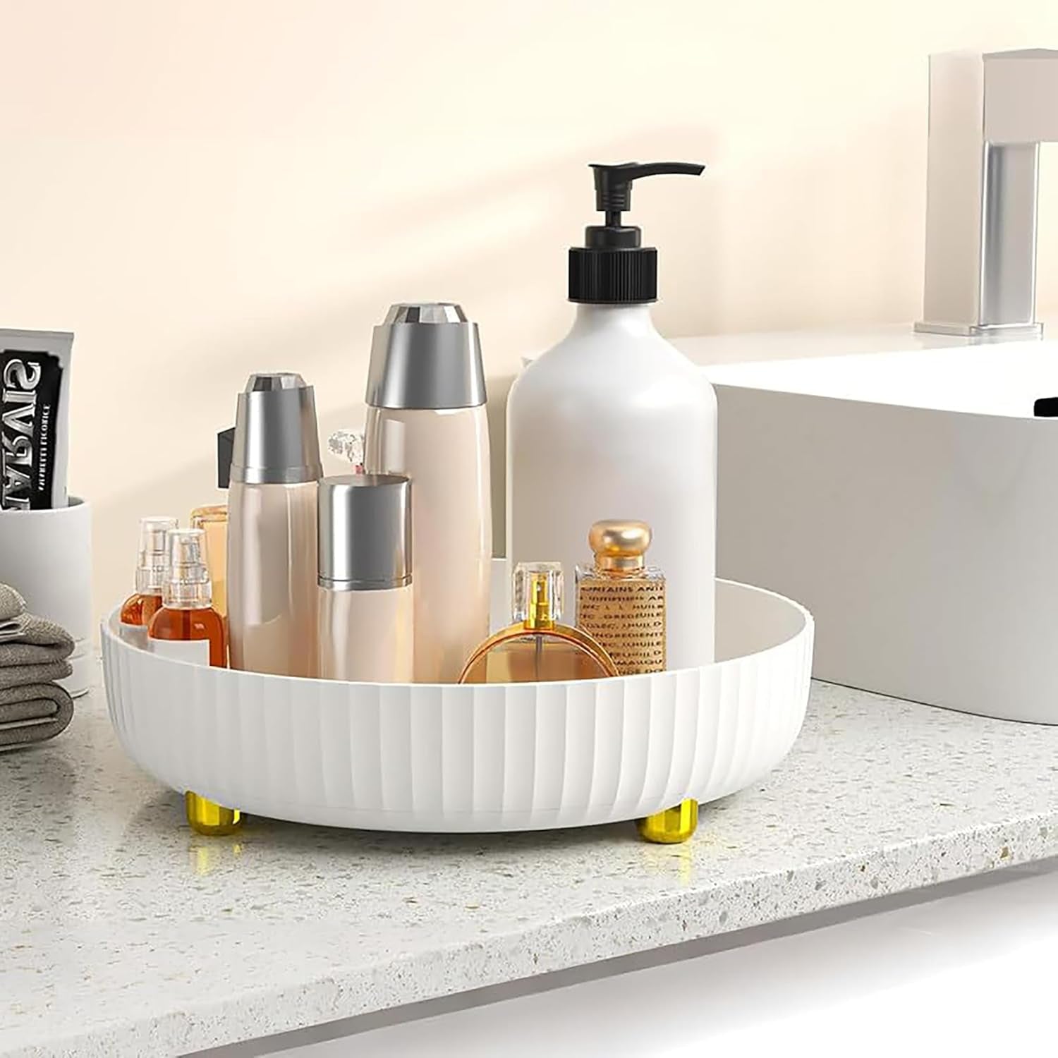 Rotating Condiment Storage Rack