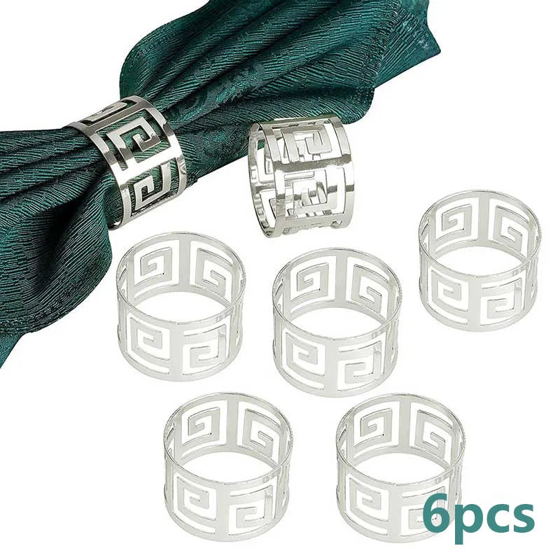6Pcs Napkin Rings 