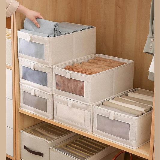 Linen Closet Storage Baskets (4pcs)